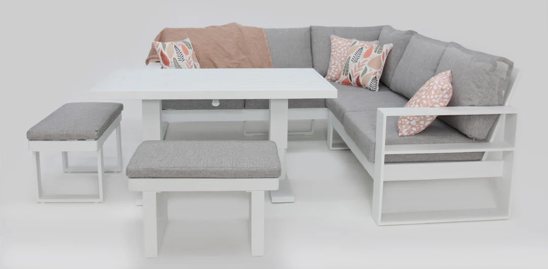 Hayman Holste Corner Lounge Setting - White - Image 4