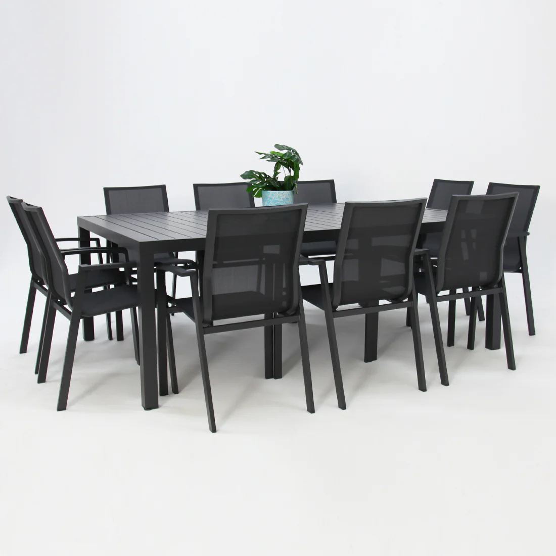 Queensville 11pc Deluxe Dining Setting - Gunmetal - Image 3