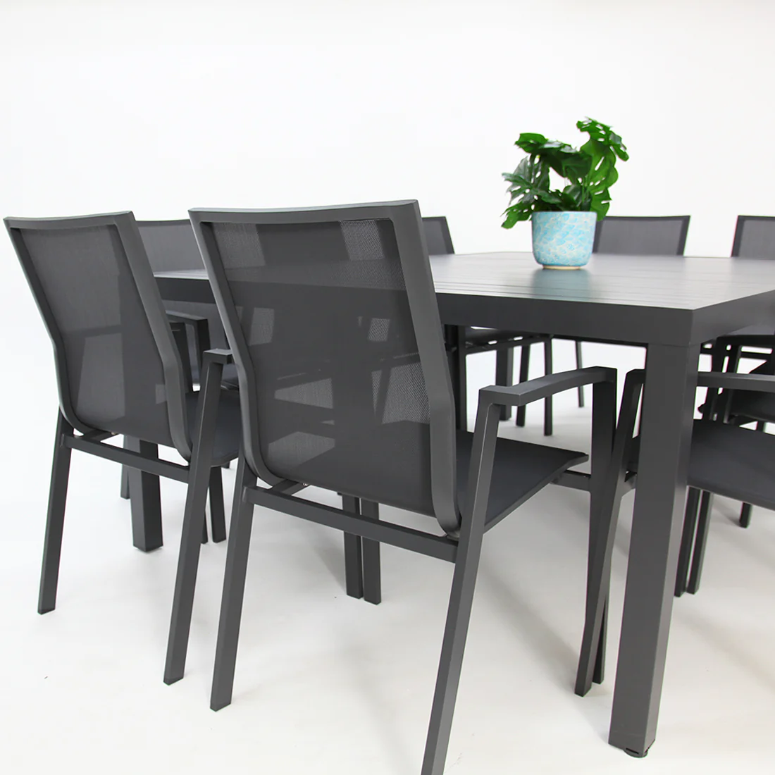 Queensville 11pc Deluxe Dining Setting - Gunmetal - Image 7