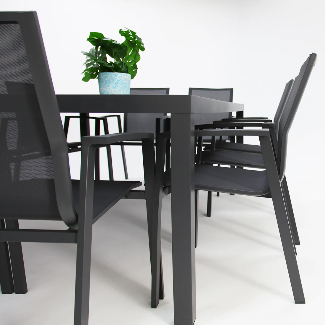 Queensville 11pc Deluxe Dining Setting - Gunmetal - Image 8