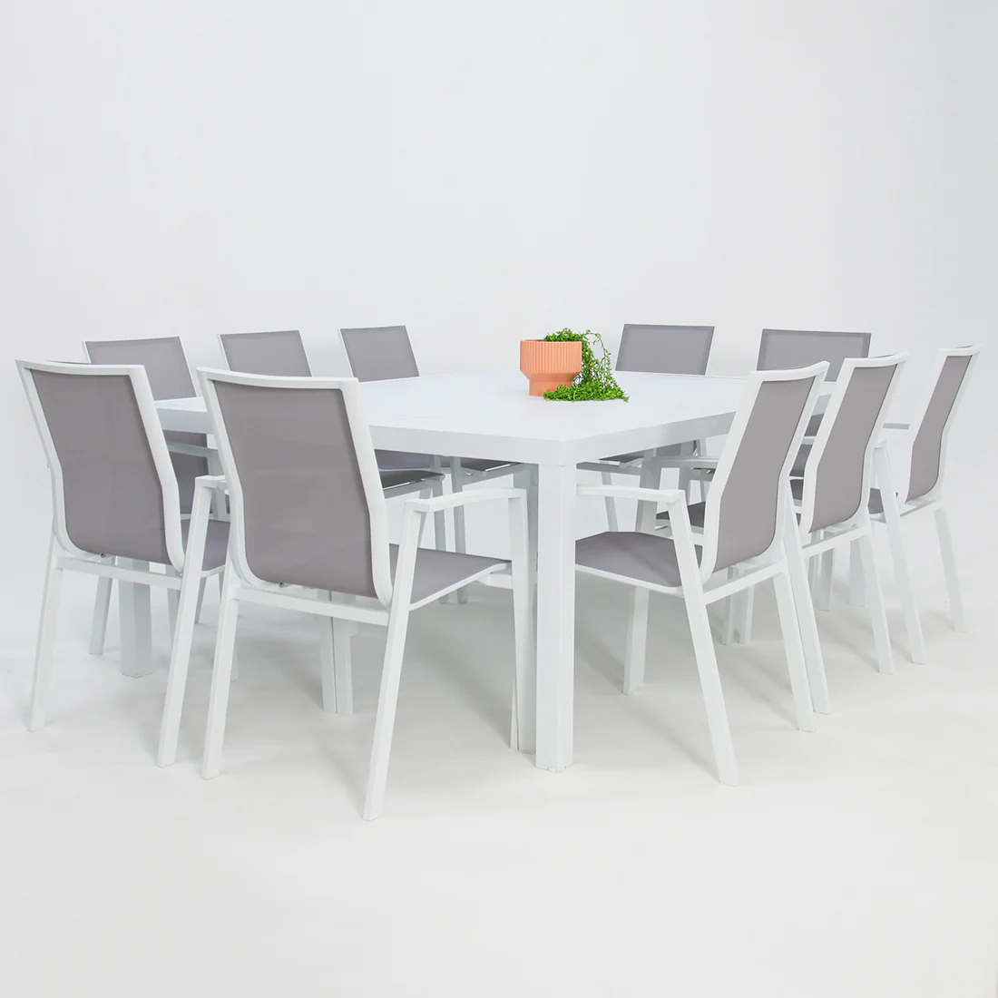 Queensville 11pc Deluxe Dining Setting - White - Image 5
