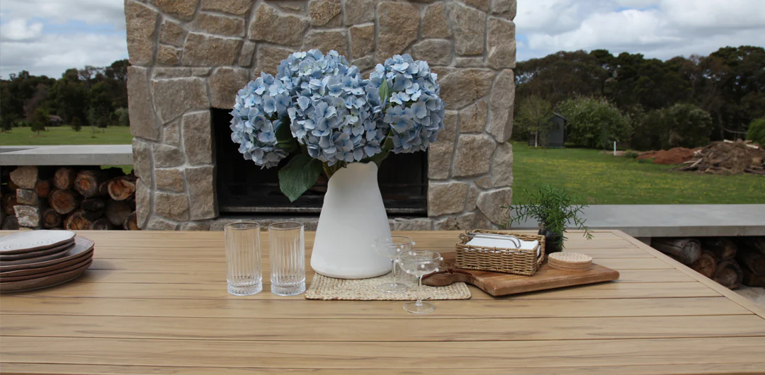 Ravenne 3pc Table and Bench Dining Setting - Timber Look - Image 6