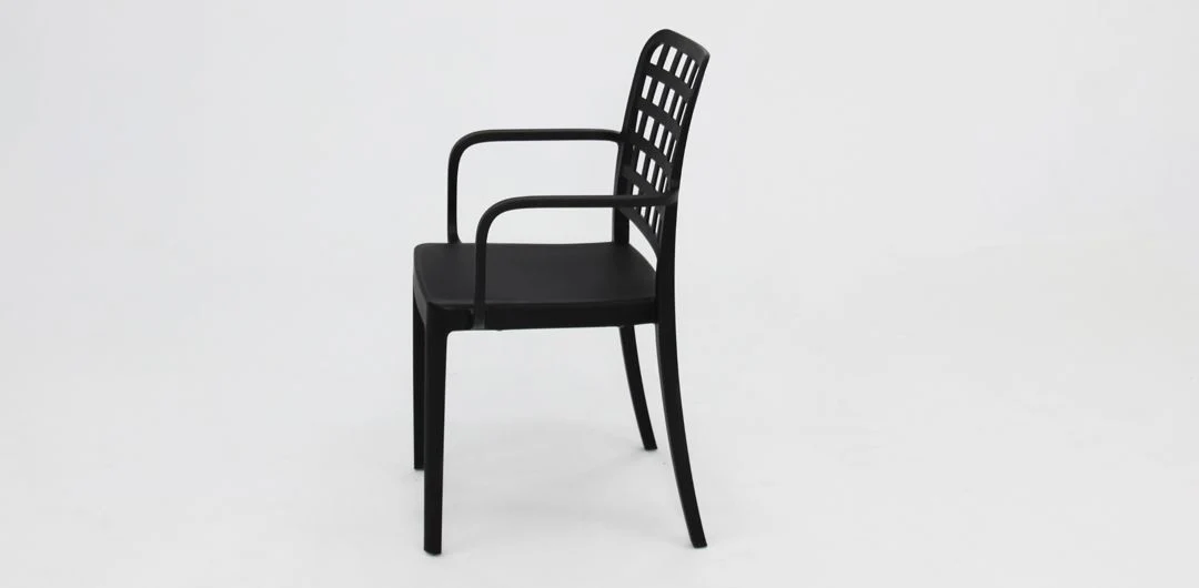 Ravenne Frankie 9pc Dining Setting with 2 x Armchairs - Black - Image 11