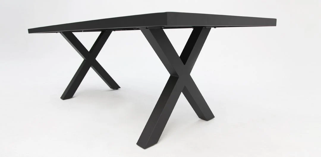 Ravenne Frankie 9pc Dining Setting with 2 x Armchairs - Black - Image 6