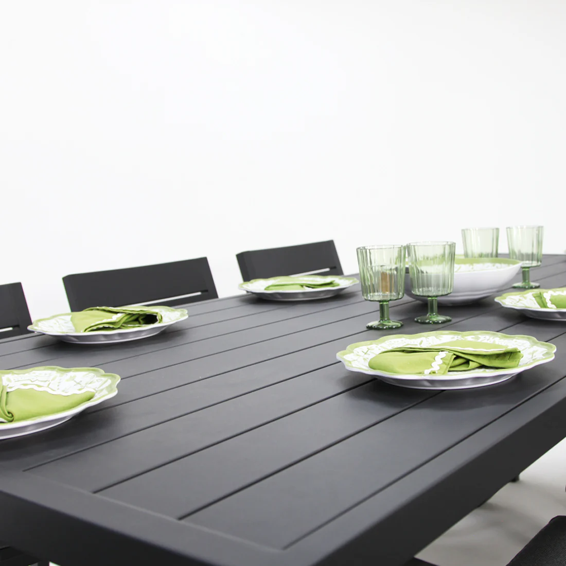 Ravenne Dallas 9pc Dining Setting - Black - Image 7