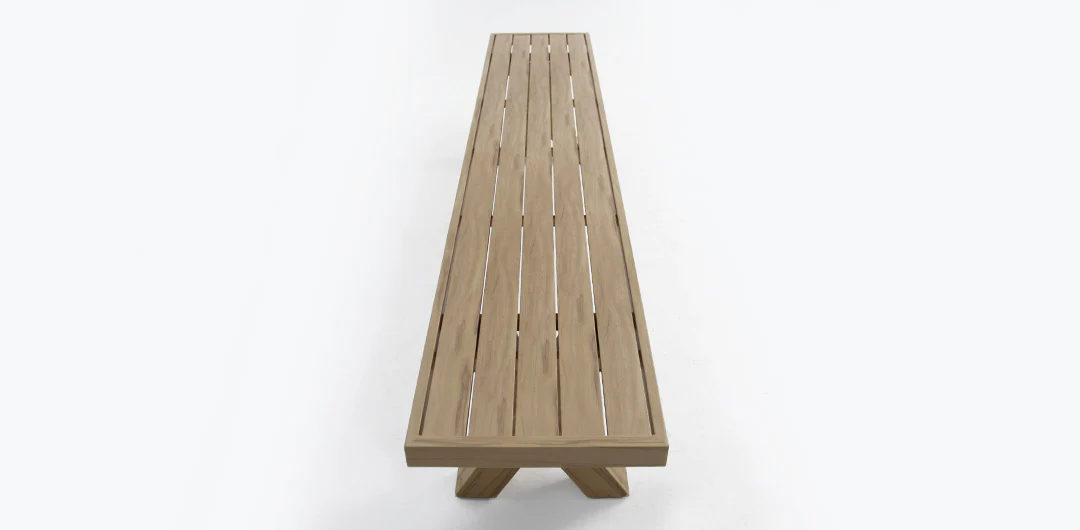 Ravenne 220cm Bench - Natural - Image 5