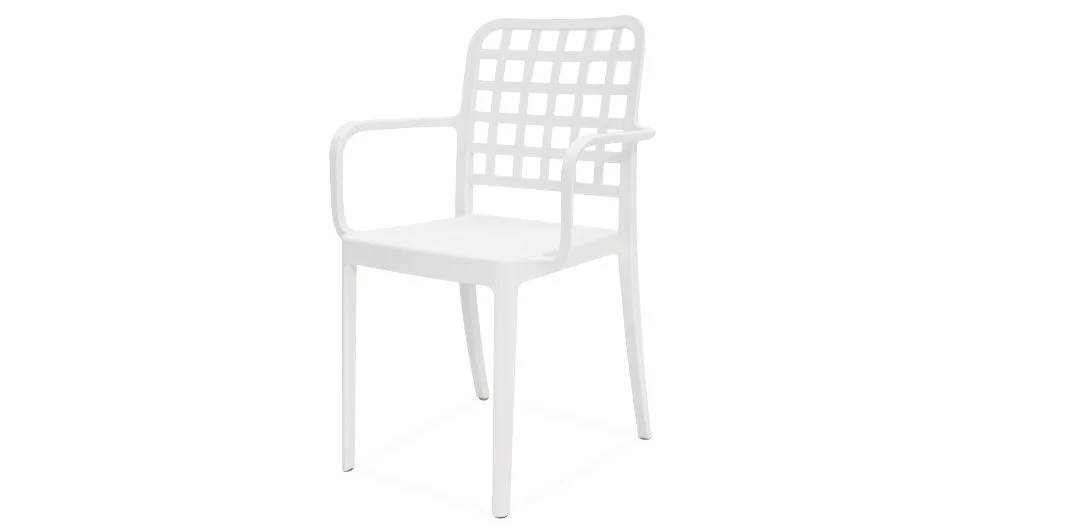 Ravenne Frankie 9pc Armchair Dining Set - White - Image 8