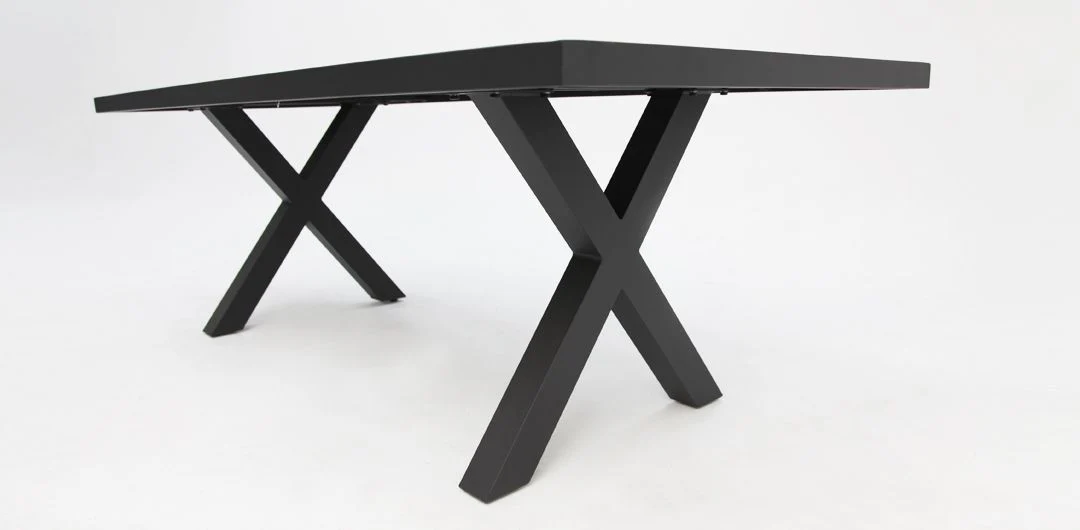 Ravenne Frankie 9pc Armless Dining Set - Black - Image 8