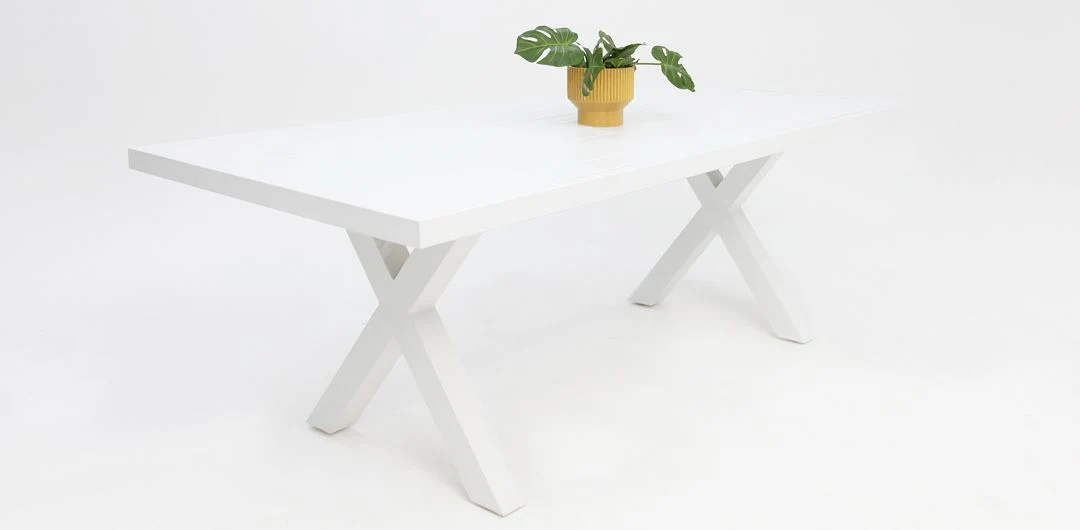 Ravenne Frankie 9pc Armless Dining Set - White - Image 7