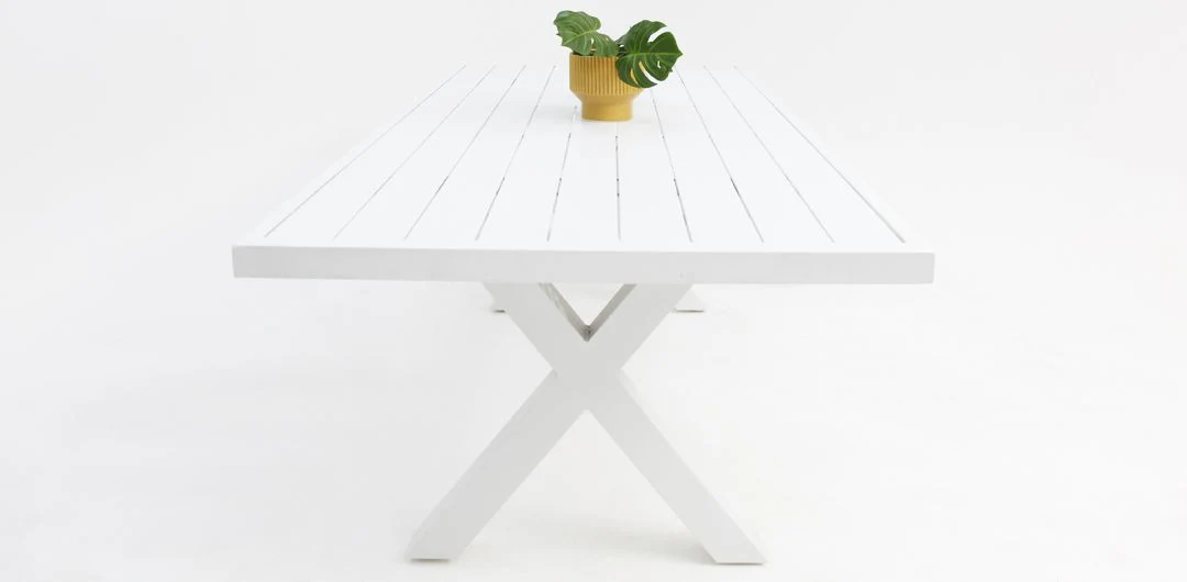 Ravenne Frankie 9pc Armless Dining Set - White - Image 8