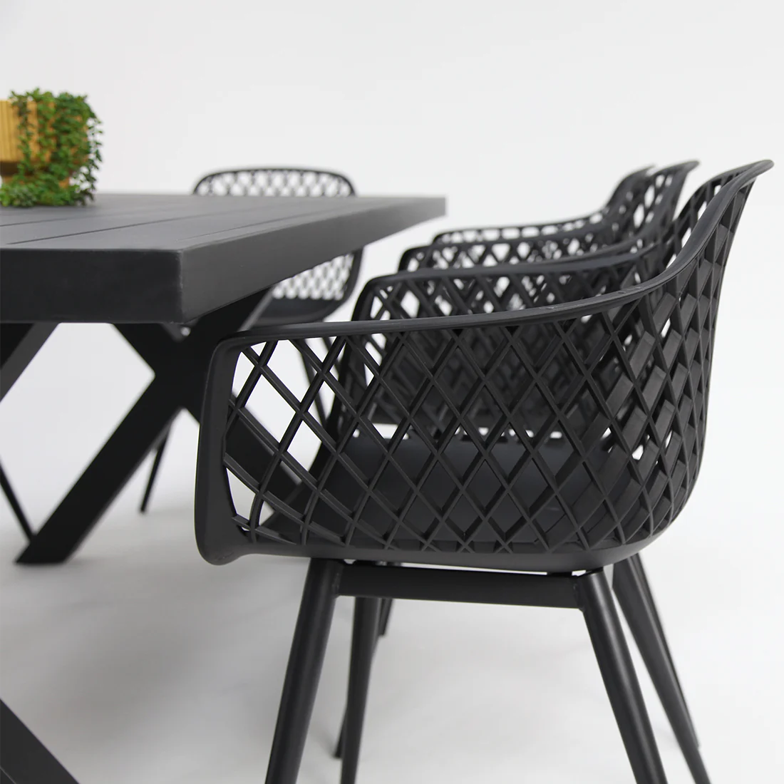 Ravenne Java 9pc Dining Setting - Black - Image 2