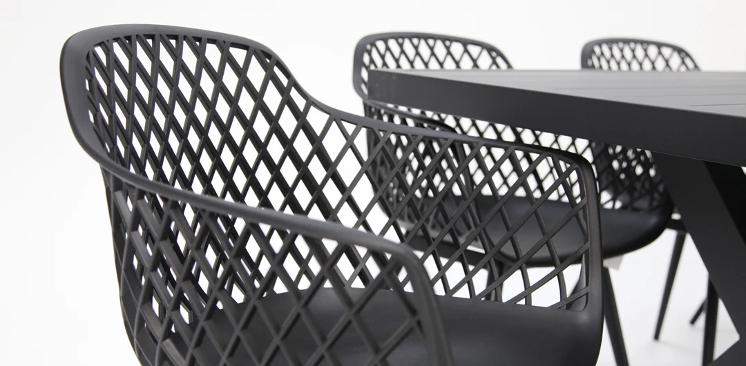 Ravenne Java 9pc Dining Setting - Black - Image 4