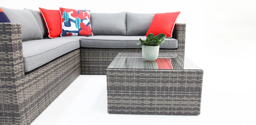 Remi Corner Sofa Set - Grey - Image 6
