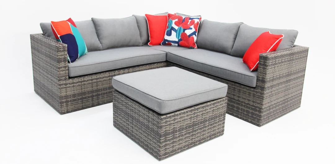 Remi Corner Sofa Set - Grey - Image 7