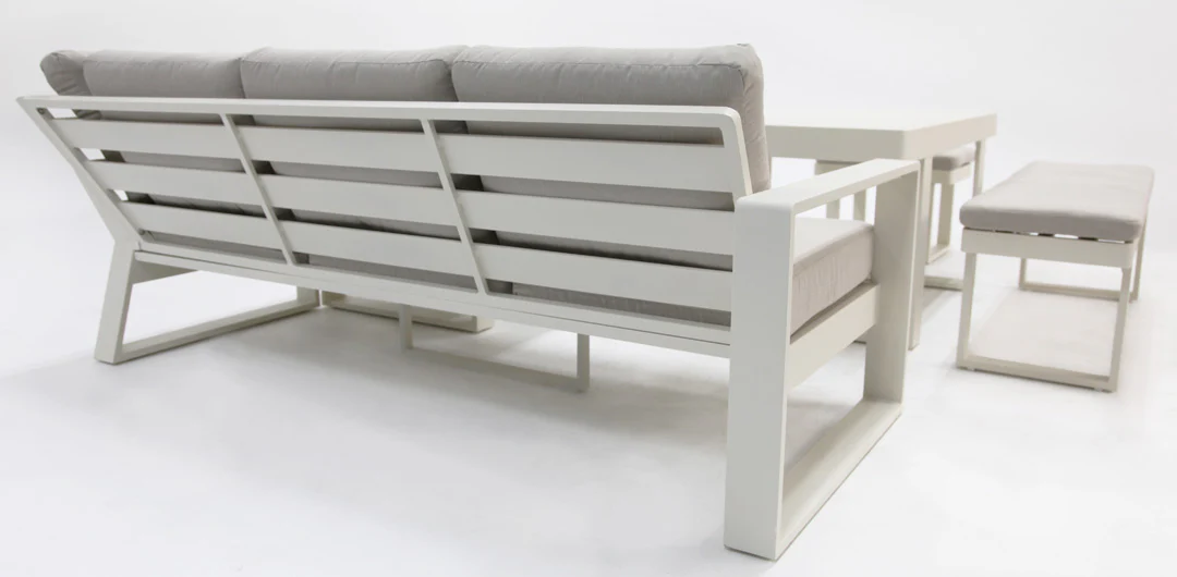 Sallsey Corner Lounge Setting - Cream - Image 10