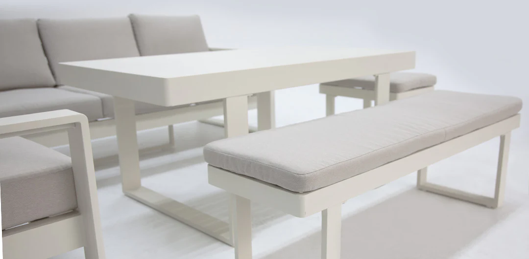 Sallsey Corner Lounge Setting - Cream - Image 8