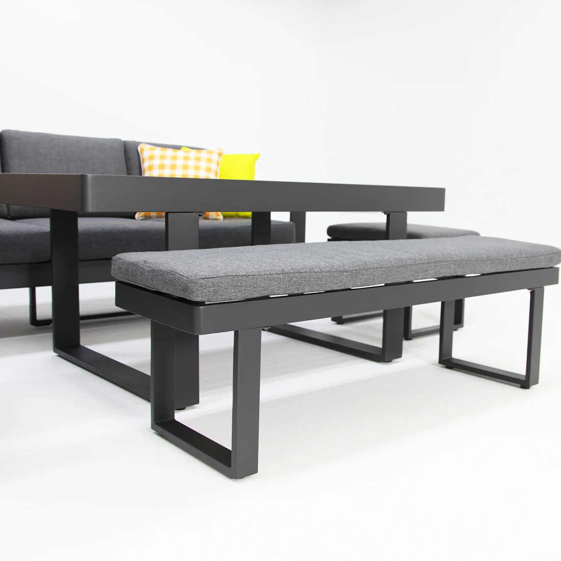 Sallsey Corner Lounge Setting - Storm - Image 8