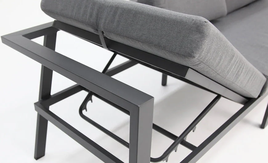 San Antonio Corner Lounge Setting - Gunmetal - Image 3