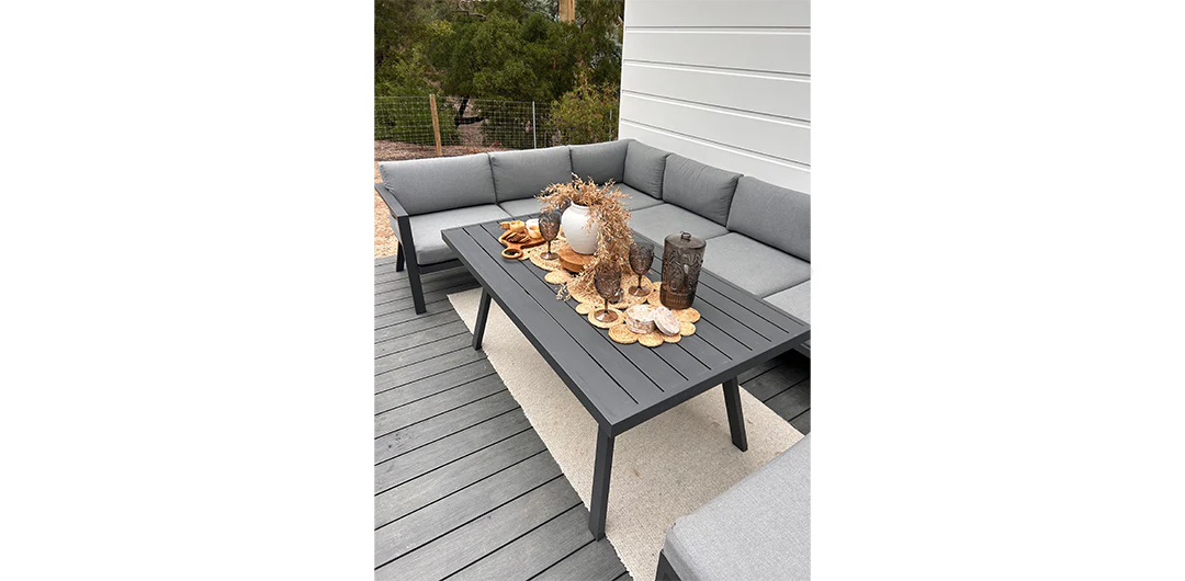 San Antonio Corner Lounge Setting - Gunmetal - Image 5
