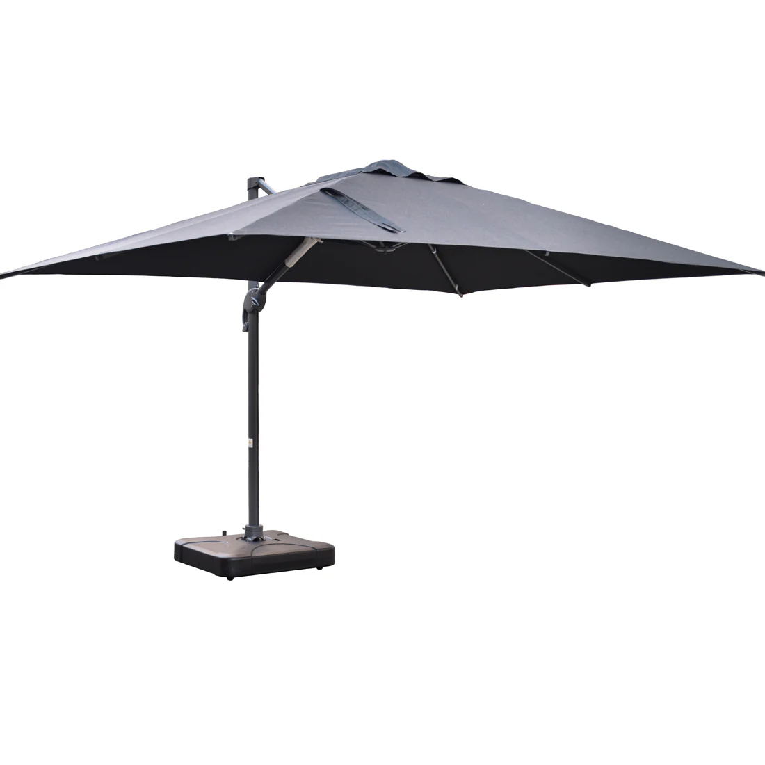 Santa Fe 3x4m Cantilever Umbrella with Water Base - Dark Grey - Image 4