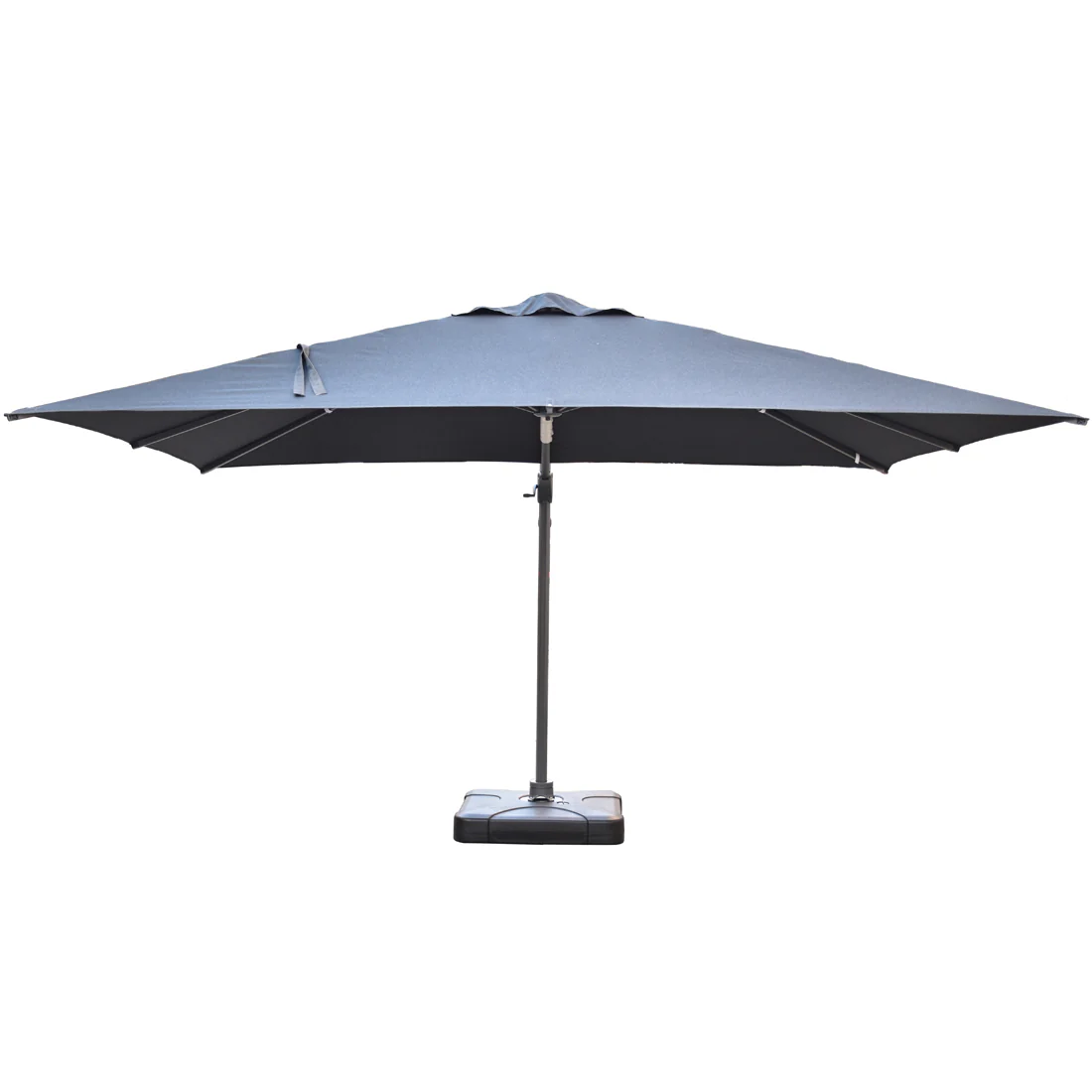 Santa Fe 3x4m Cantilever Umbrella with Water Base - Dark Grey - Image 5