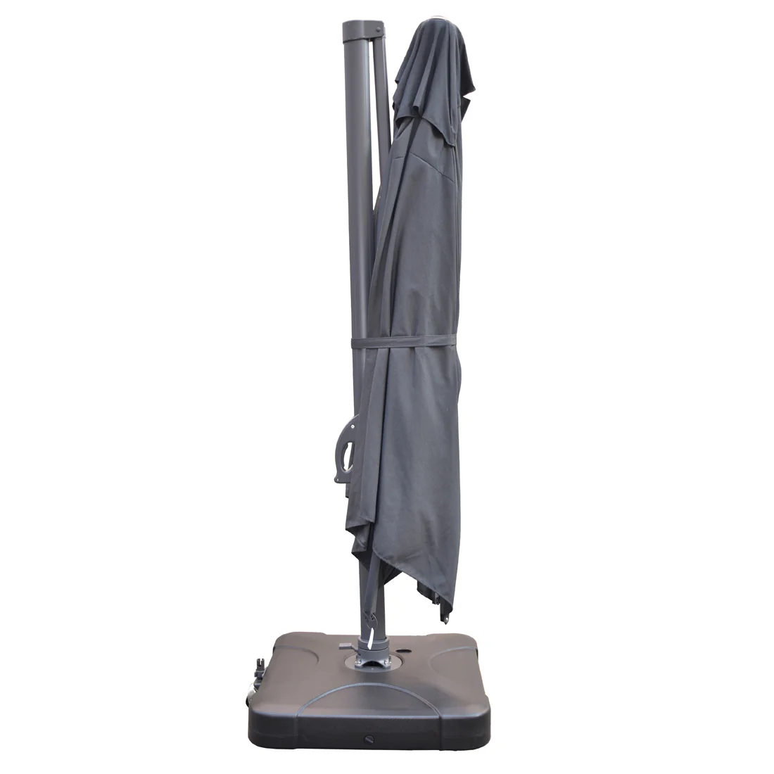 Santa Fe 3x4m Cantilever Umbrella with Water Base - Dark Grey - Image 6