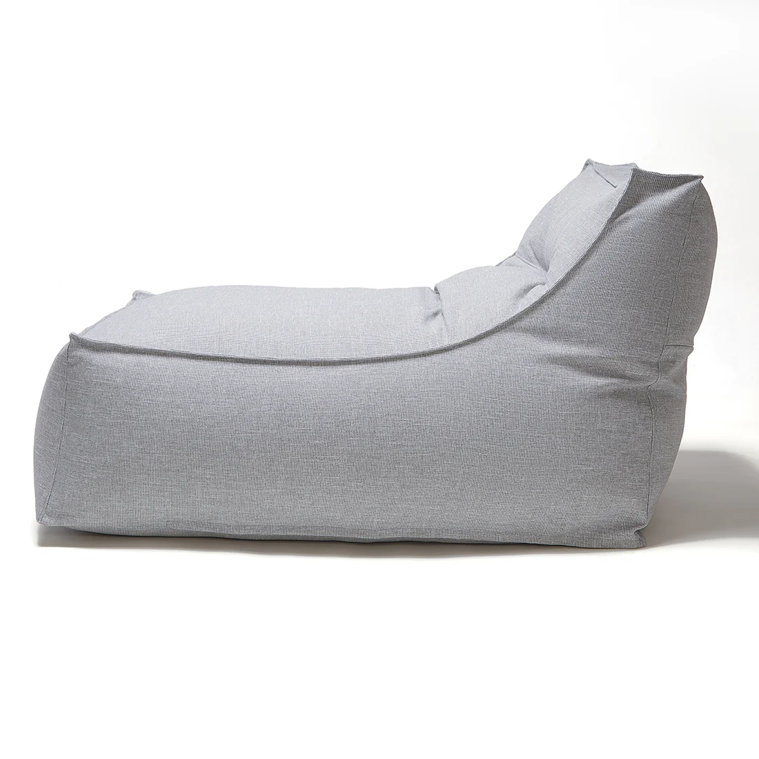 Superior Lounger and Square Pouf Light Grey - Image 4