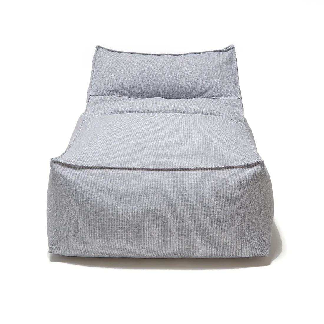 Superior Lounger and Square Pouf Light Grey - Image 7