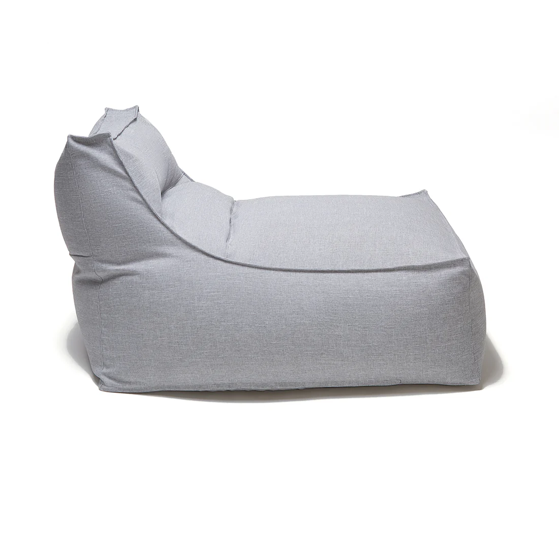Superior Lounger and Square Pouf Light Grey - Image 9