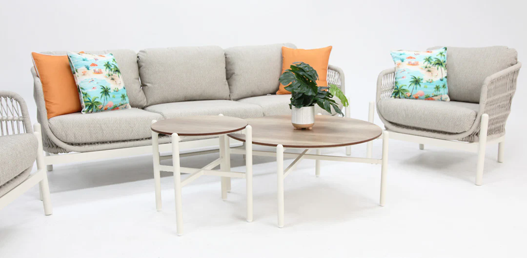 Tallulah 5pc Lounge Setting - Cream - Image 16