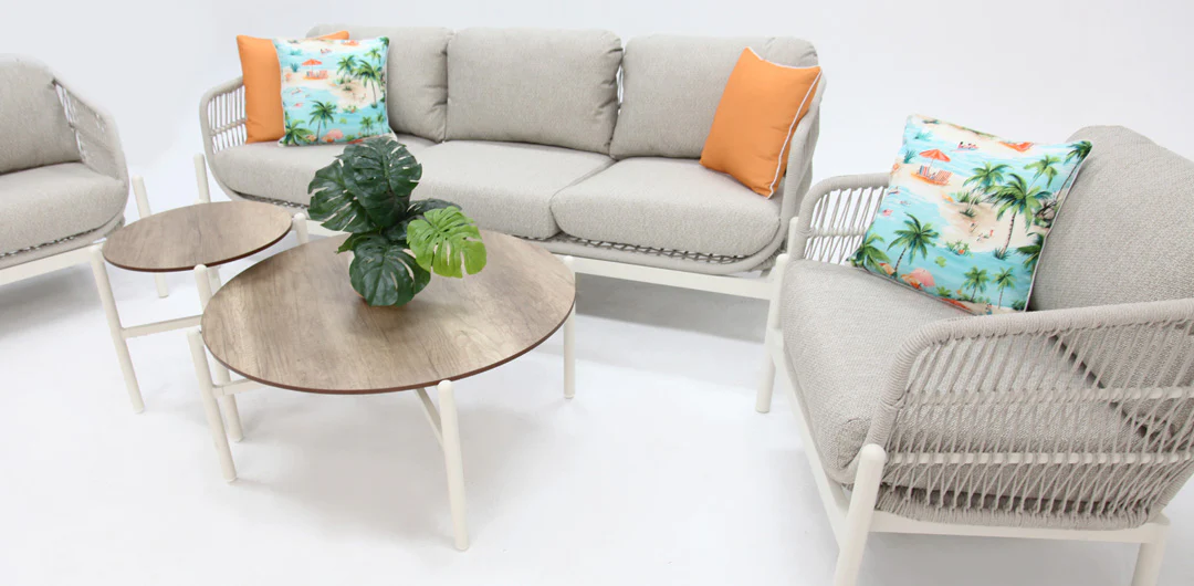 Tallulah 5pc Lounge Setting - Cream - Image 17