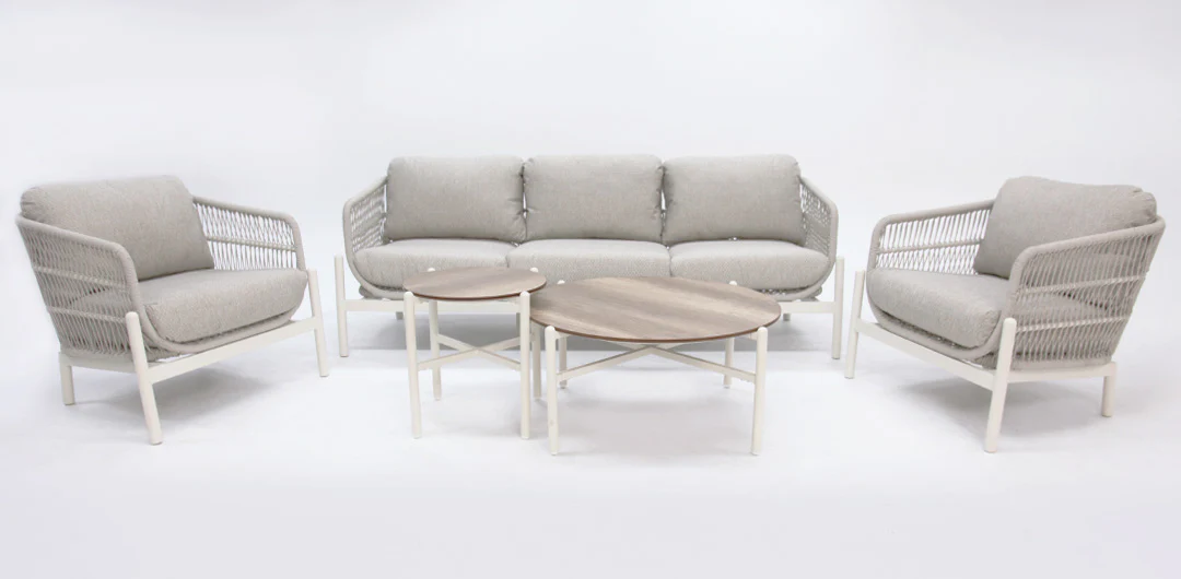 Tallulah 5pc Lounge Setting - Cream - Image 18