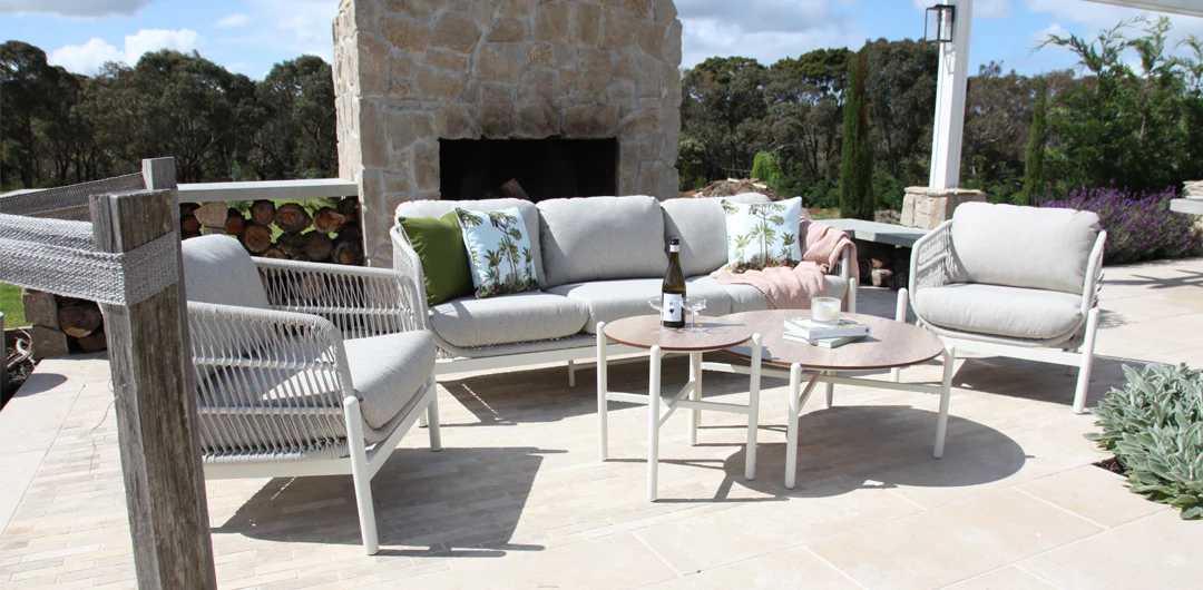 Tallulah 5pc Lounge Setting - Cream - Image 3