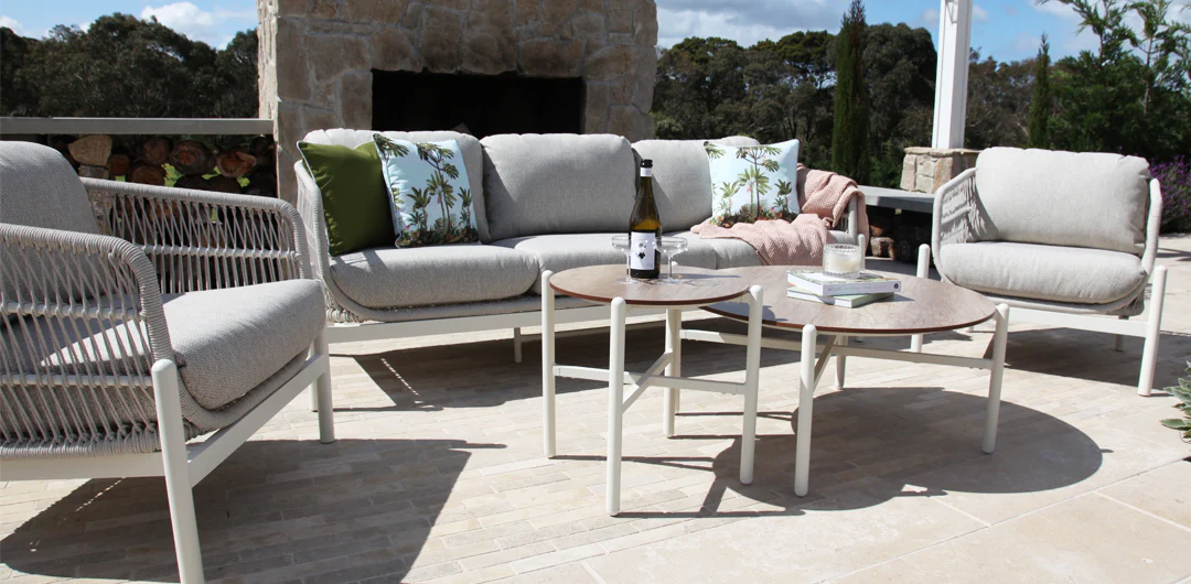 Tallulah 5pc Lounge Setting - Cream - Image 6