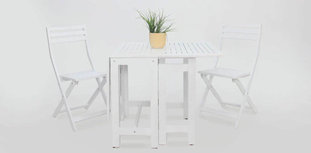 Tea 3pc Setting - White - Image 3