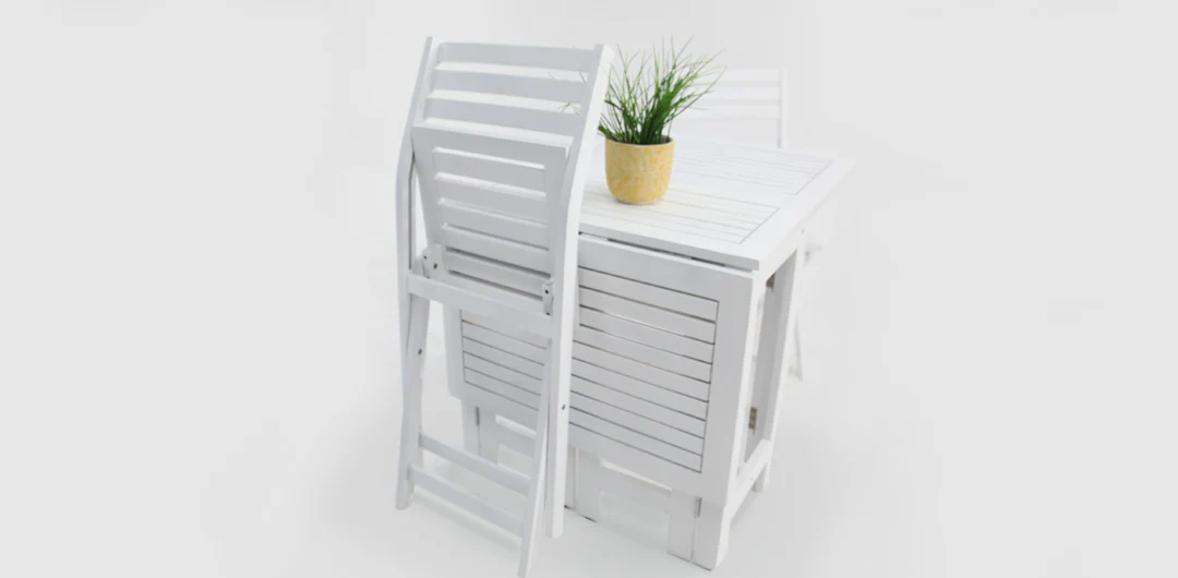 Tea 3pc Setting - White - Image 9