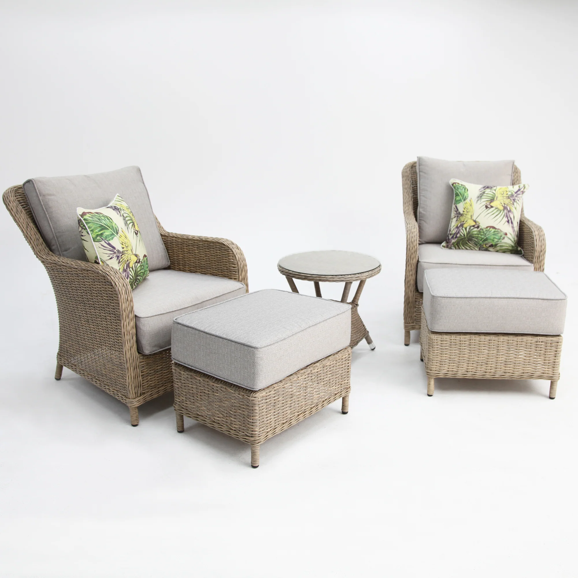Tortuga 5pc Relax Lounge Setting - Driftwood - Image 2