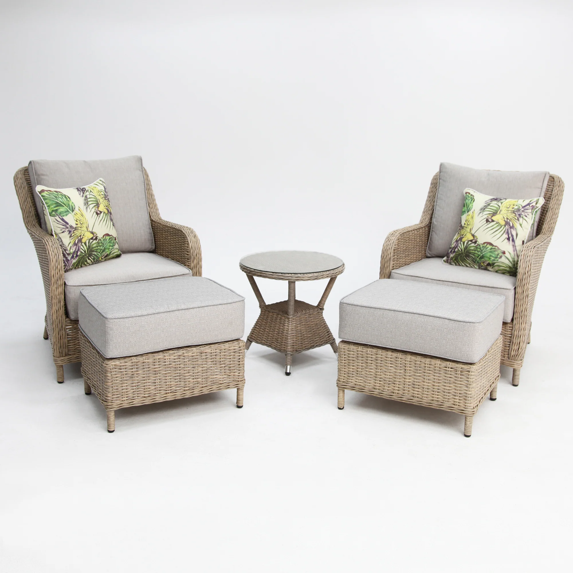 Tortuga 5pc Relax Lounge Setting - Driftwood - Image 3