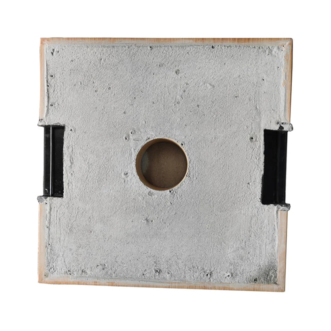 Umbrella Base 25kg Deluxe Aluminium - Timber Look - Image 3