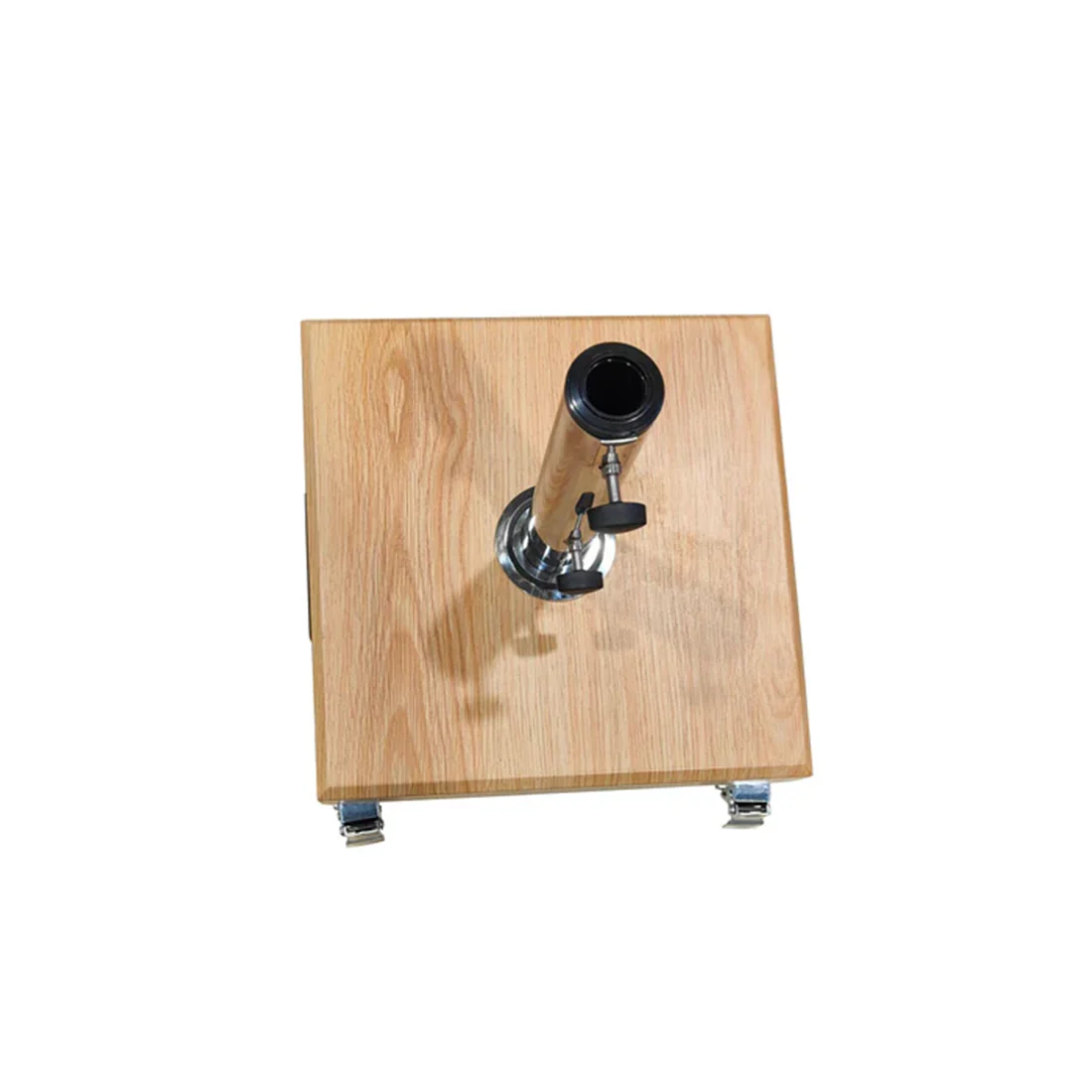 Umbrella Base 25kg Deluxe Aluminium - Timber Look - Image 6