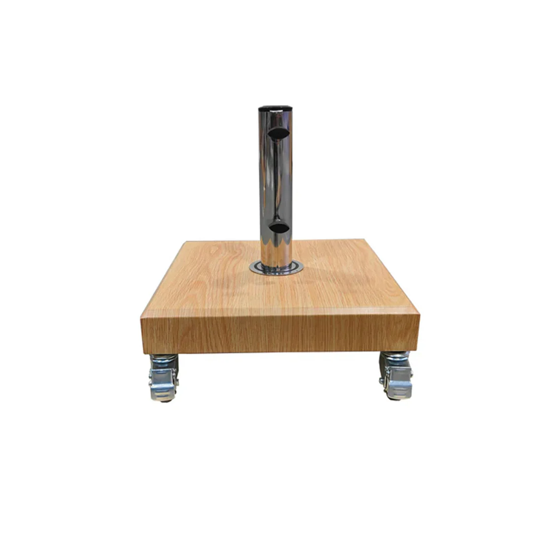 Umbrella Base 25kg Deluxe Aluminium - Timber Look - Image 7