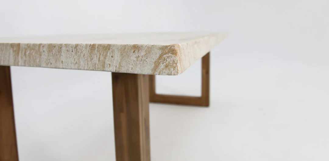 Veltis Albenga 7pc Travertine Dining Setting - Image 13