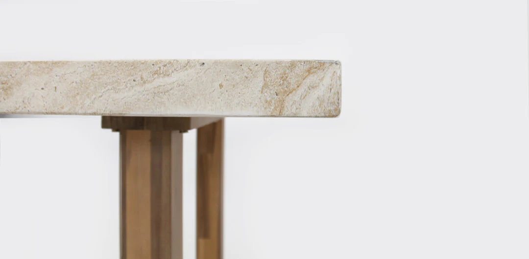 Veltis Albenga 9pc Travertine Dining Setting - Image 39