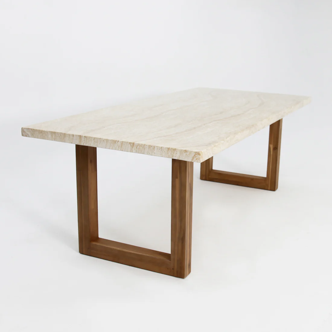Veltis 220cm Travertine Dining Table - Image 3