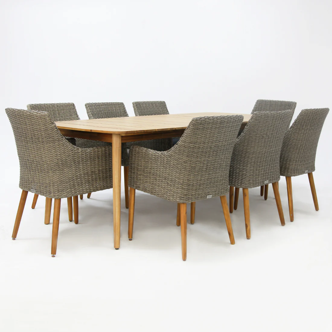 Versailles Faro 9pc Dining Set - Grey - Image 3