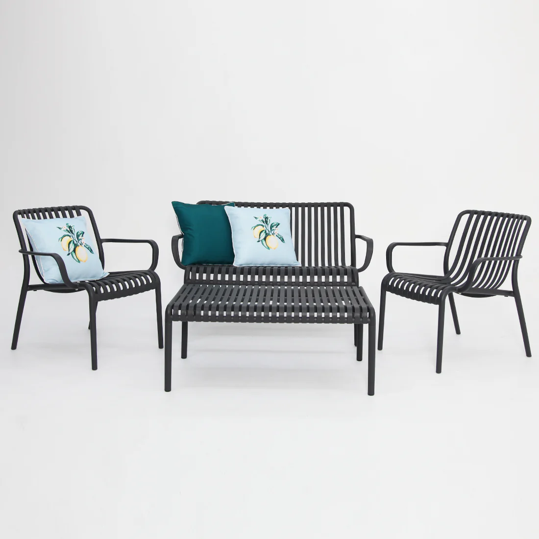 Voyage 4pc Balcony Setting - Gunmetal - Image 3