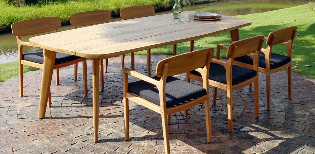 Weston 7pc Teak Dining Setting - Image 11
