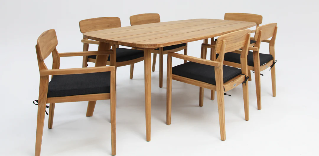 Weston 7pc Teak Dining Setting - Image 3