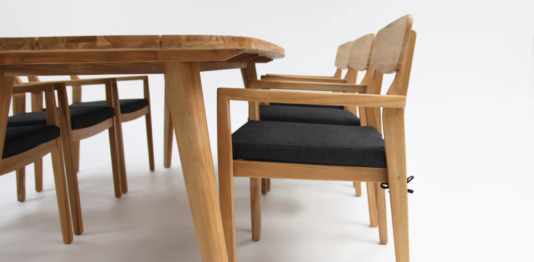 Weston 7pc Teak Dining Setting - Image 6