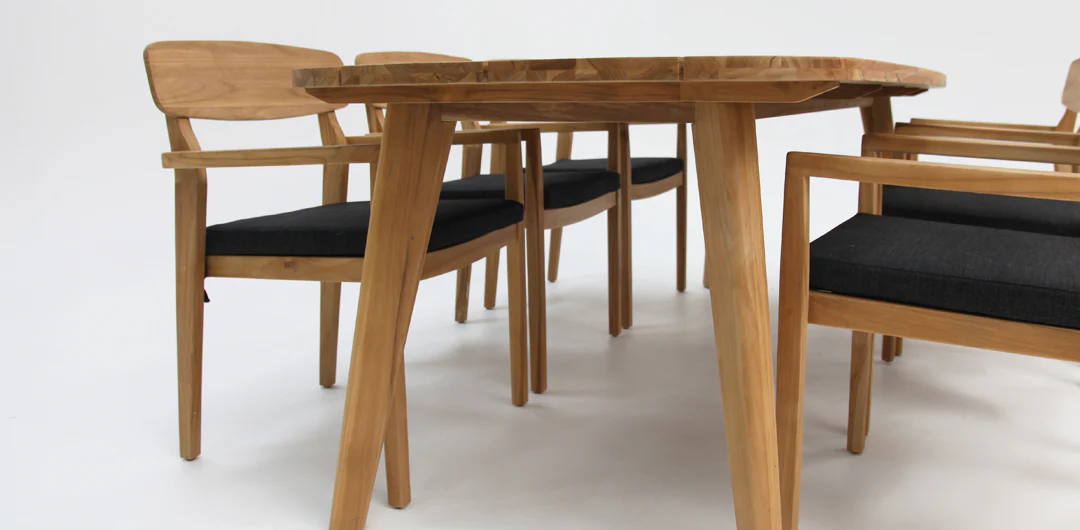 Weston 7pc Teak Dining Setting - Image 7
